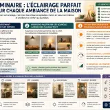 Guide pour un éclairage parfait : choisir le bon luminaire pour chaque pièce, en tenant compte de la température, de l'intensité et de la diffusion de la lumière.