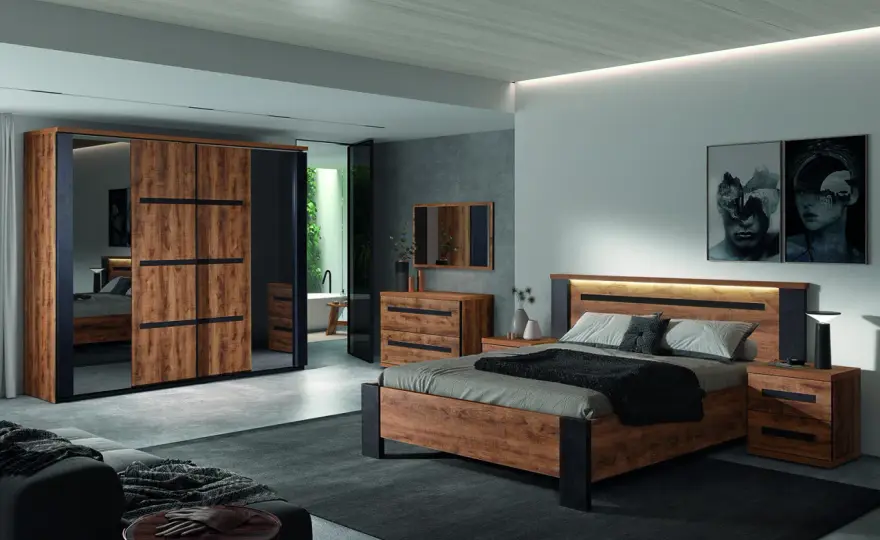 Chambre noir et bois - Le guide pour un style chic et cosy