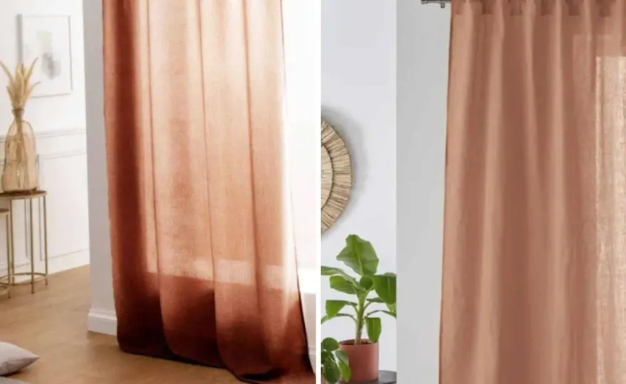 Rideau mur terracotta - L'équilibre parfait pour votre intérieur