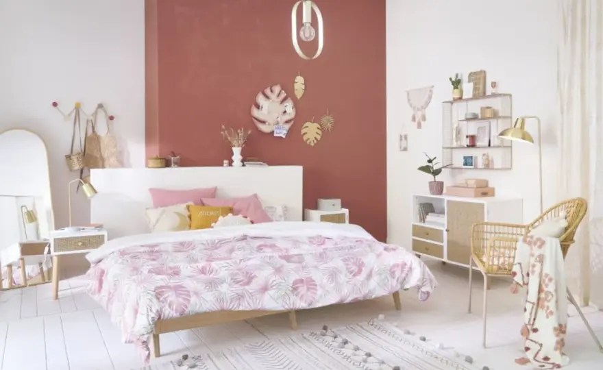 Chambre adulte rose et verte - Le guide pour un duo élégant