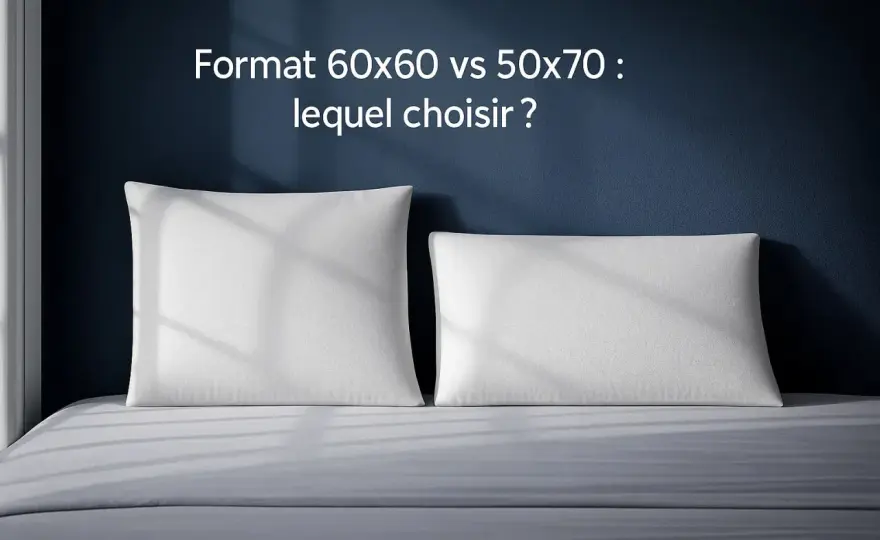Oreiller - Quelle taille choisir ? Guide 60x60, 50x70 et 65x65